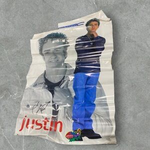 Justin Timberlake solo poster 2000 keepsake